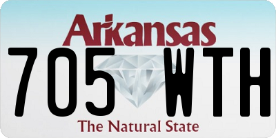 AR license plate 705WTH