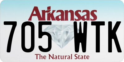 AR license plate 705WTK