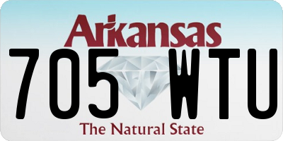AR license plate 705WTU