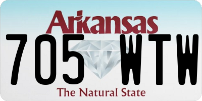 AR license plate 705WTW