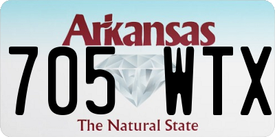 AR license plate 705WTX