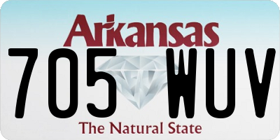AR license plate 705WUV