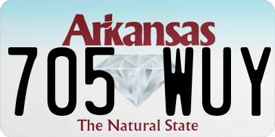 AR license plate 705WUY