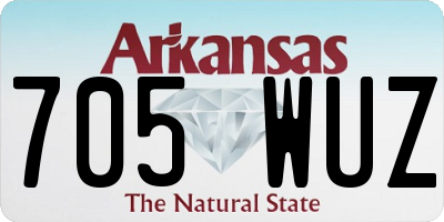 AR license plate 705WUZ