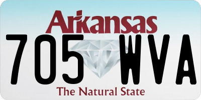 AR license plate 705WVA