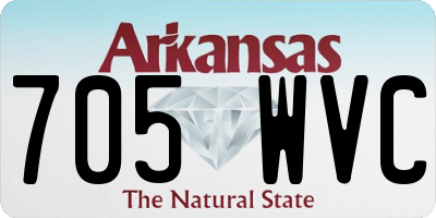 AR license plate 705WVC