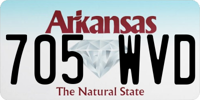 AR license plate 705WVD