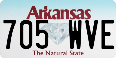 AR license plate 705WVE