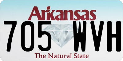 AR license plate 705WVH