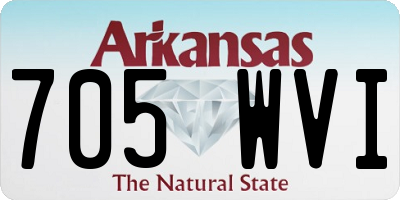AR license plate 705WVI