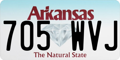 AR license plate 705WVJ