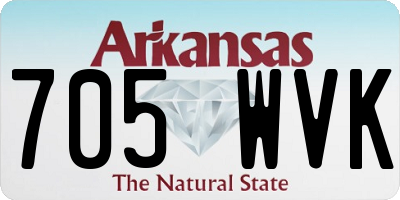 AR license plate 705WVK