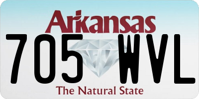 AR license plate 705WVL