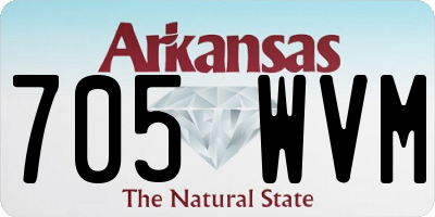 AR license plate 705WVM