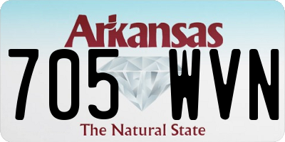 AR license plate 705WVN