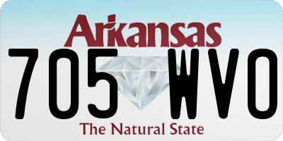 AR license plate 705WVO