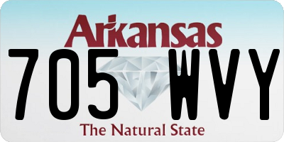 AR license plate 705WVY