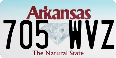 AR license plate 705WVZ