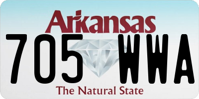 AR license plate 705WWA
