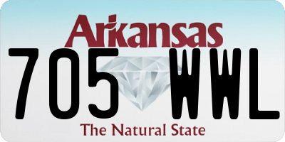 AR license plate 705WWL