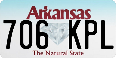 AR license plate 706KPL