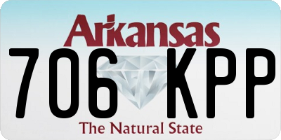 AR license plate 706KPP