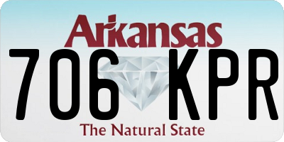 AR license plate 706KPR