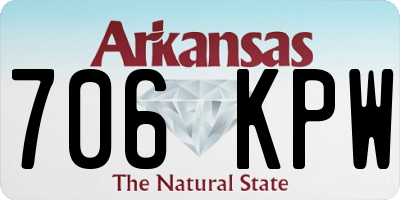 AR license plate 706KPW