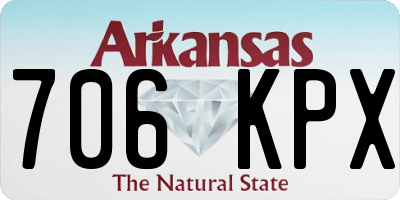 AR license plate 706KPX