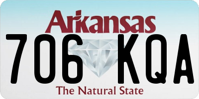 AR license plate 706KQA