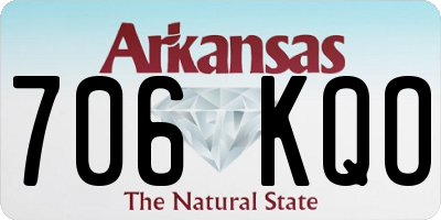AR license plate 706KQO