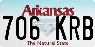 AR license plate 706KRB