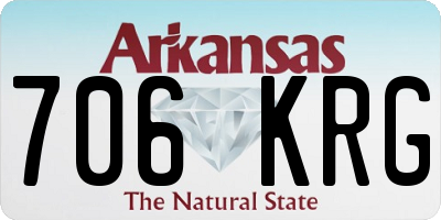 AR license plate 706KRG