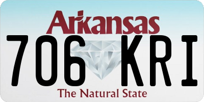 AR license plate 706KRI
