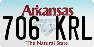AR license plate 706KRL