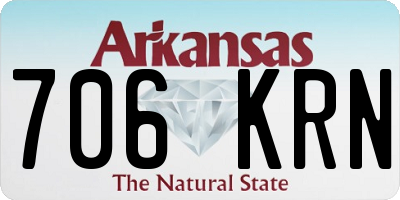 AR license plate 706KRN