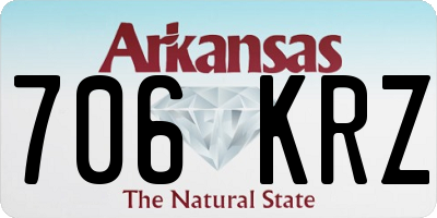 AR license plate 706KRZ