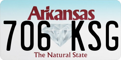 AR license plate 706KSG