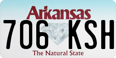 AR license plate 706KSH