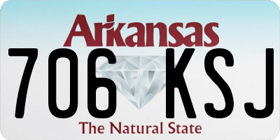 AR license plate 706KSJ
