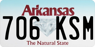 AR license plate 706KSM