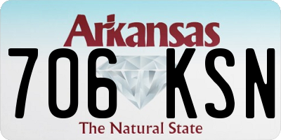 AR license plate 706KSN