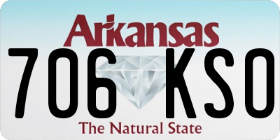 AR license plate 706KSO