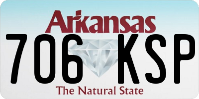 AR license plate 706KSP