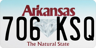 AR license plate 706KSQ