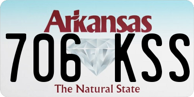 AR license plate 706KSS