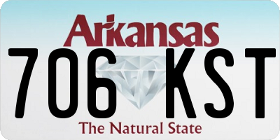 AR license plate 706KST