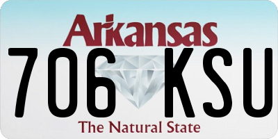 AR license plate 706KSU