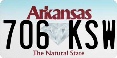 AR license plate 706KSW
