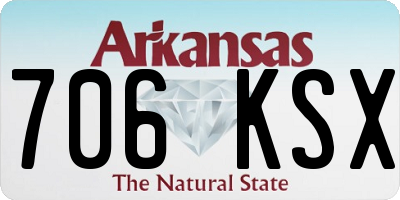 AR license plate 706KSX